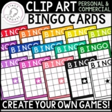 Bingo Cards CLIP ART Create a Bingo Game