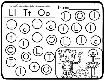 Bingo Dabber Alphabet Worksheets By My Kinder Heart 