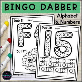 Preview of Bingo Dabber Do a Dot Alphabet and Number Activities