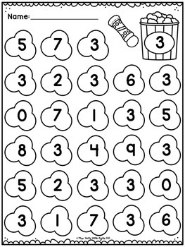 Bingo Dauber Printables - Numbers 0-20 by Mrs W | TpT