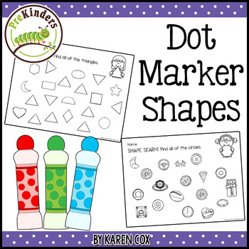 Preview of Bingo Dot Marker Shapes {Printables}