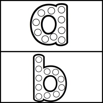 Bingo Dot Markers | Alphabet Upper and Lowercase by ThatKinderMama