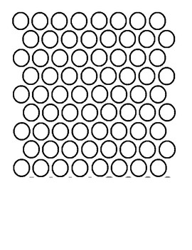 Preview of Bingo Dot Paper Blank