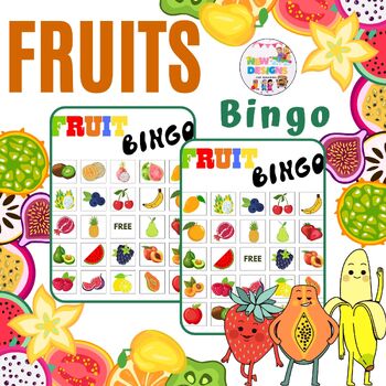 Preview of Bingo Fruit Activity  Game / Printable December  Worksheets
