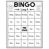 Bingo Game | Long A Vowel (-ay) | Phonics Game