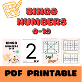 Bingo Game Number Recognition  0-19