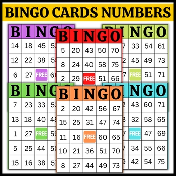 Bingo Game Numbers 1-75 