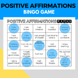 Bingo Game: Positive Affirmations and Growth Mindset {Soci