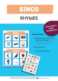 Bingo Game  Rhyming Words - Rhymes