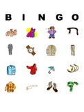 Bingo Game for ESL Clothing and Colors