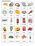 Bingo Game for ESL Food