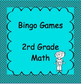 Preview of 2nd Grade Math, Bingo Games, 12-15 games