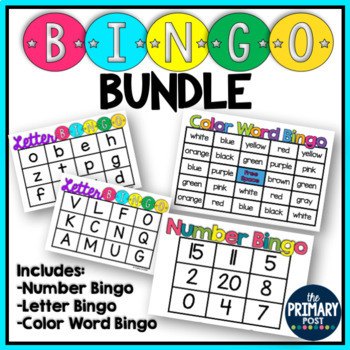 Bingo Games BUNDLE by The Primary Post by Hayley Lewallen | TPT