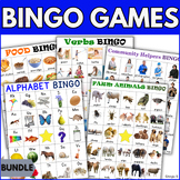 Bingo Games Real Pictures Fun Activities Vocabulary Cards 