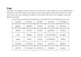Bingo German Past Tenses (Perfekt und Präteritum)