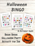 Bingo: Halloween Brain Break or Party Time