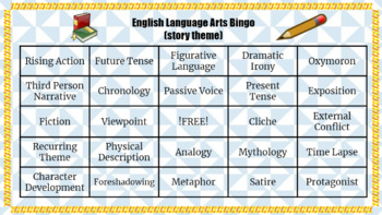 Preview of Bingo- Language Arts Literature/Story Theme
