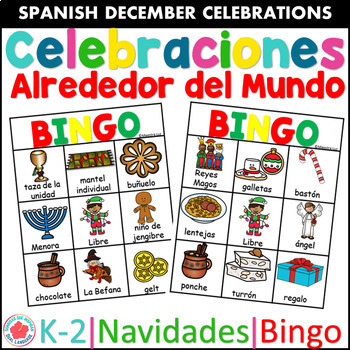 Preview of Bingo Lotería Celebraciones Alrededor del Mundo Holidays Around the World