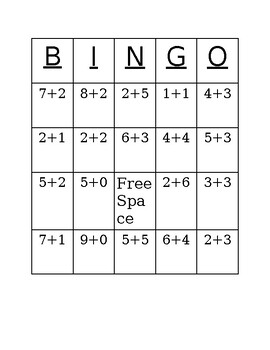 Preview of Bingo Math