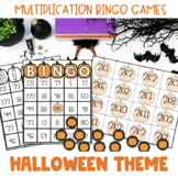 Bingo: Multiplication 1-12 Halloween/Fall Theme Math Game 