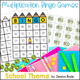 Bingo:Multiplication Back to School 1-12 Math Game Activit