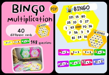 Preview of Bingo Multiplication Game