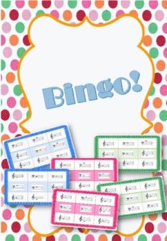 Preview of Bingo! Notas en clave de sol y fa