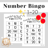 Bingo | Number Bingo | 1-20 Number Recognition