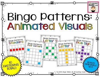 Bingo Patterns Animated Visuals Bonus Printables By I Heart Teaching Music