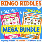 Bingo Riddles Speech Therapy Activity Holidays and Seasons