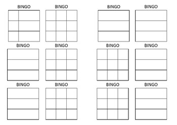 Bingo Template by Keane-4-Math | TPT