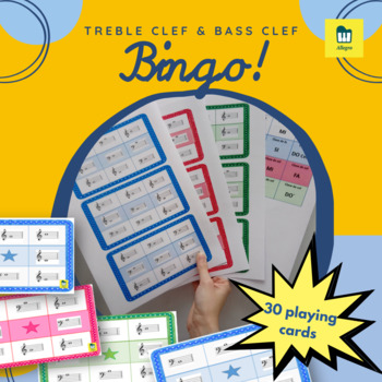 Preview of Bingo! -Treble Clef and Bass Clef notes