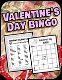Bingo Valentine's Day February Holiday