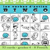 Bingo Verbes D'Action / French Action Verb Bingo Game