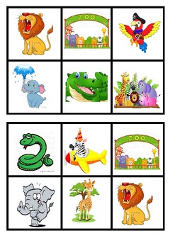 Bingo - Zoo/Jungle by Audrey Govern | TPT