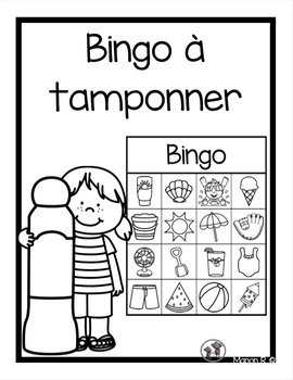 Preview of Bingo à tamponner (été)  Summer Bingo