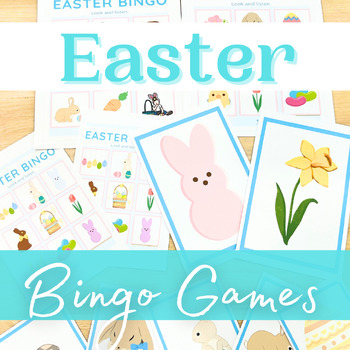 Preview of Easter Activities with Easter Bingo & Matching Games