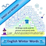 Bingo and Memory with winter words