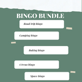Bingo bundle Editable | Free scavenger hunt + 30% discount