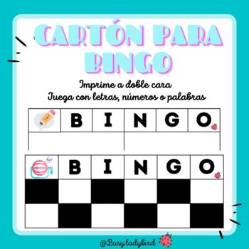 Preview of Bingo cards - letters, numbers or words