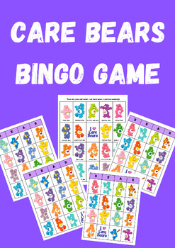 Preview of Bingo care bears printable classroom game