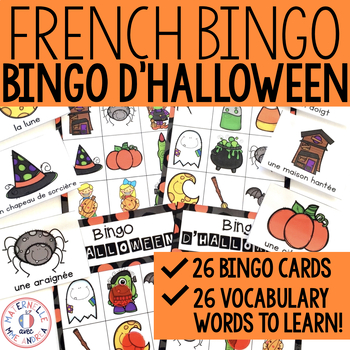 Preview of Bingo d'Halloween (FRENCH Halloween Bingo)