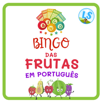 Preview of Bingo das Frutas em Português - Fruits Bingo in Portuguese