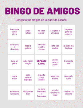 Amigos de Bingo en español