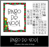 Bingo de Noël en français (FSL) Christmas Bingo