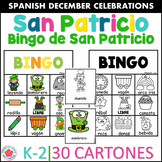 Bingo de San Patricio Lotería Día de St. Patrick in Spanish