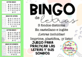 Bingo de letras / Letter Bingo ESP + ENG