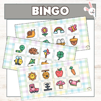 Preview of Bingo de primavera gratis! freebie spring bingo. Lotería de primavera