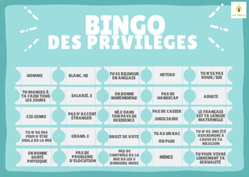 Preview of Bingo des privilèges