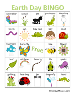 Preview of Bingo for Earth Day